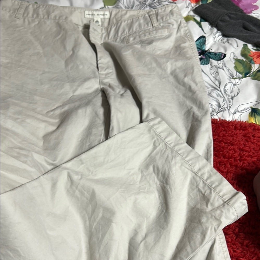 Womens Classic Beige Pants